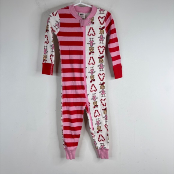 Hanna Andersson Dr. Suess Grinch Christmas Sleeper 2T Cindy Lou Candy Cane READ - Picture 2 of 11